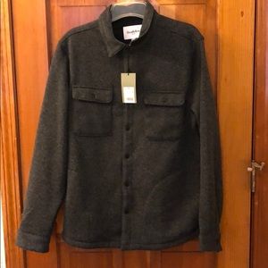 Standard Fit Sweater Fleece Shirt Jacket